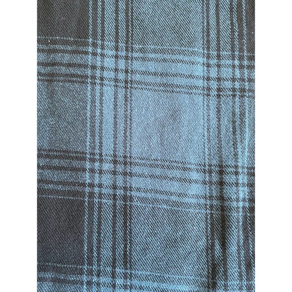 Duluth Mens L Collared Shirt Blue Plaid Flannel Slim Fit Button Down NWT M9 - Picture 10 of 12